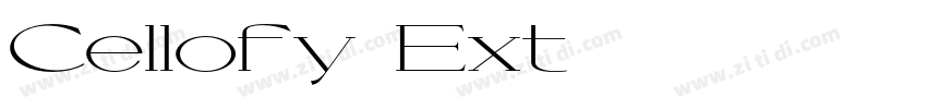 Cellofy Ext字体转换